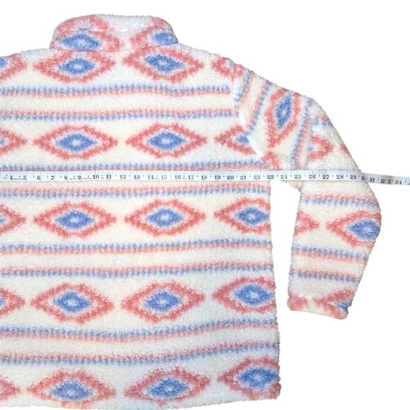 Crane Women’s Aztec Print Fleece Pullover | Size Large - Picture 4 of 6